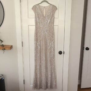 BHLDN Sanders Beaded Gown NWOT With Belt